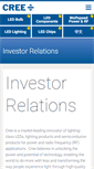 Mobile Screenshot of investor.cree.com